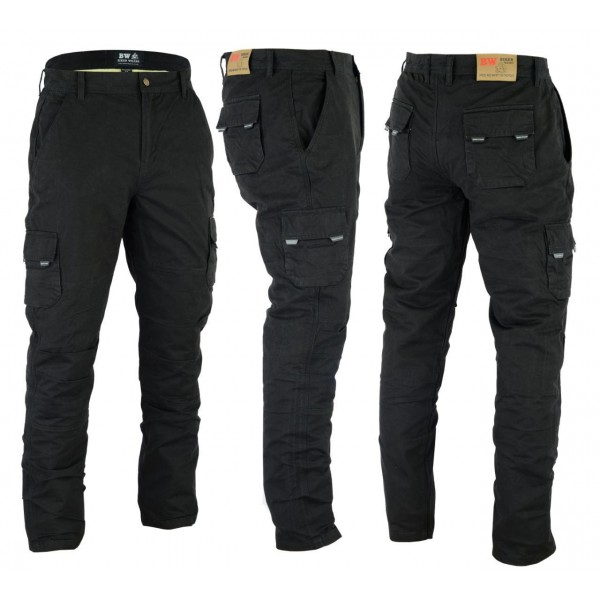 MEN MOTORCYCLE CARGO PADDED ARMOUR TROUSER JEAN